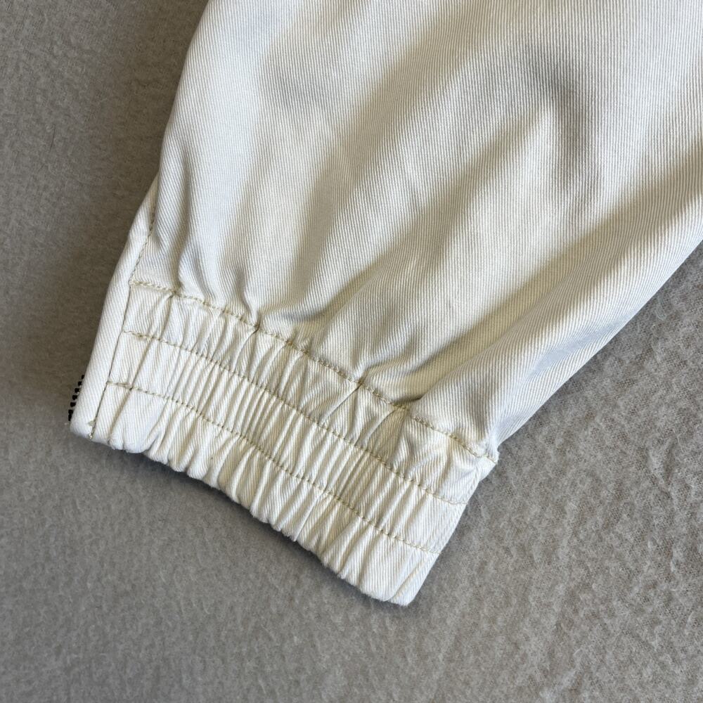 Spanx Cargo Jogger Pants Parchment Off-White Stretch Twill Womens XL - Picture 12 of 13
